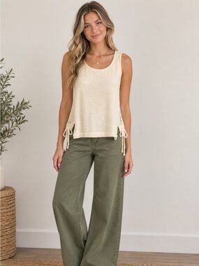 Current Air Ruched sides tank top